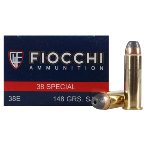 FIOCCHI 38 SPECIAL 148GR JHP 50RD 20BX/CS - for sale