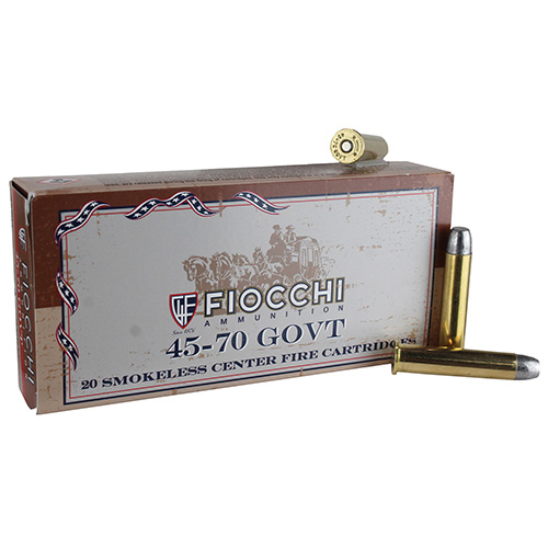 FIOCCHI AMO 45-70 GOV`T 405GR LRNFP 20-RD (10 BOXES PER CASE) - for sale