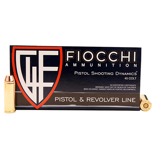FIOCCHI AMO 45 COLT 255GR CMJ 50-RD ( 10 BOXES PER CASE) - for sale