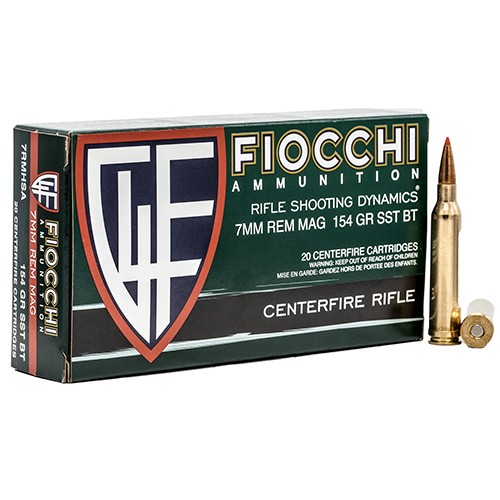 FIOCCHI 7MM REM MAG 154GR SST 20RD 10BX/CS ! - for sale