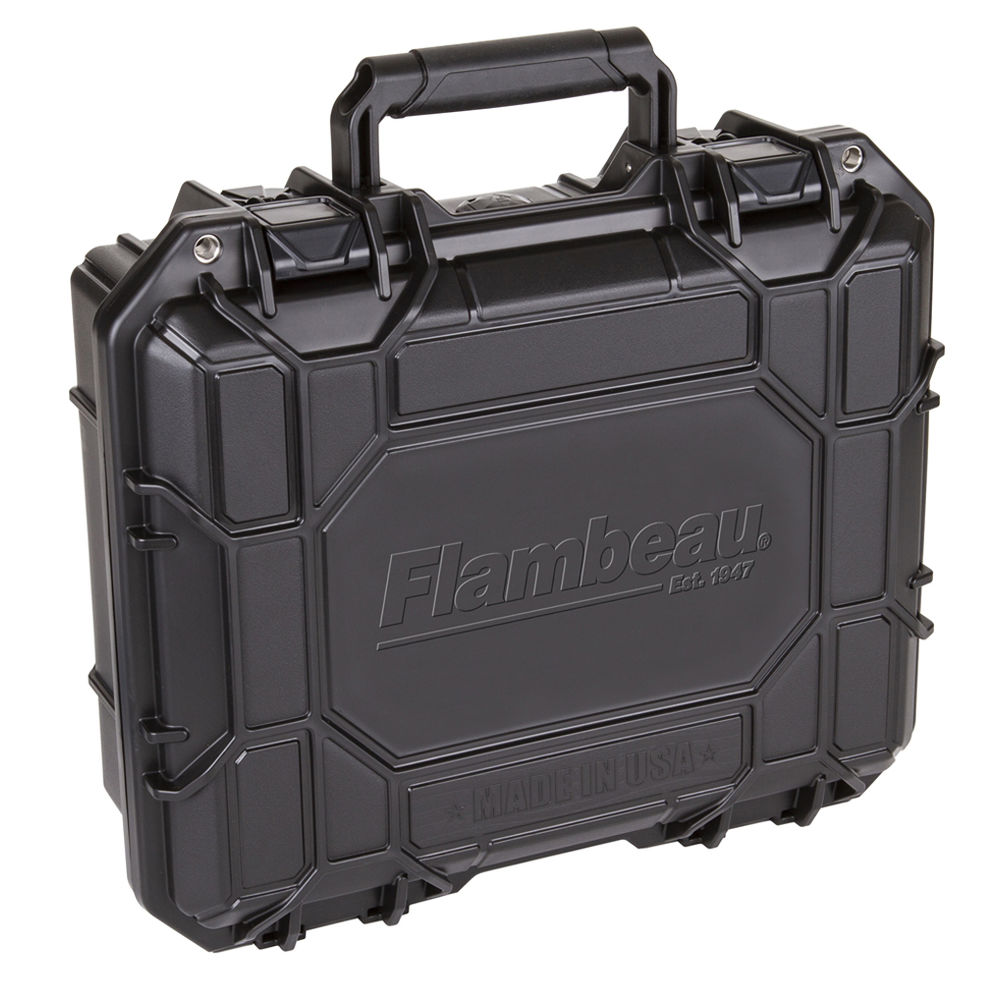 FLAMBEAU GUNCASE RANGE LOCKER HD PISTOL CASE 13 13.625X11.625X10.5 - for sale