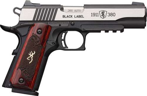 BROWNING 1911-380 BLACK LABEL MEDALLION PRO 4.25"FS W/ RAIL - for sale