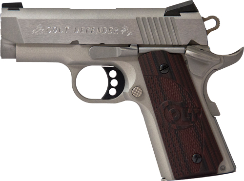 COLT DEFENDER .45ACP FS 3" ALLOY/SS G10 BLACK CHERRY - for sale