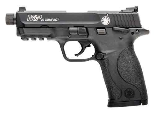 S&W M&P22 COMPACT .22LR 3.56" AS 10-SHOT MATTE BLK THREADED - for sale