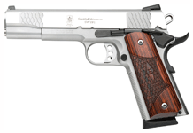 S&W 1911 ES .45ACP 5" FS 8-SHOT MATTE STAINLESS WOOD - for sale