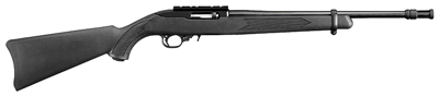 RUGER 10/22 TACTICAL 22LR BLUED BLACK SYN W/FLASH HIDER - for sale