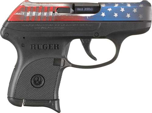 RUGER LCP .380ACP 6-SHOT FS AMERICAN FLAG SLIDE POLYMER - for sale