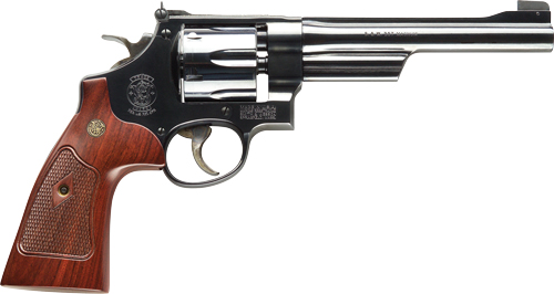 S&W 27 CLASSIC .357 6.5" AS BLUED CHECKERED WOOD GRIPS - for sale