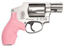 S&W 642 .38SPL+P 1.875" FS 5-SHOT SS PINK RUBBER - for sale