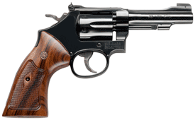 S&W 48 CLASSIC .22WMR 4" AS BRIGHT BLUED CHECKERED WOOD - for sale
