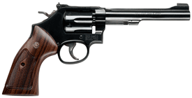 S&W 48 CLASSIC .22WMR 6" AS BRIGHT BLUED CHECKERED WOOD - for sale