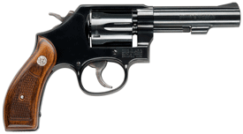 S&W 10 CLASSIC 38SPL+P 4" FS BLUED ROUND BUTT WOOD! - for sale