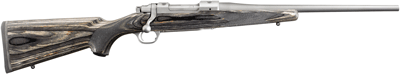 RUGER M77 HAWKEYE COMPACT 308 MATTE S/S GREY/BLACK LAMINATE - for sale