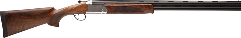 STEVENS 555E O/U 12GA 28" MC5 SILVER ENGRAVED/WALNUT - for sale