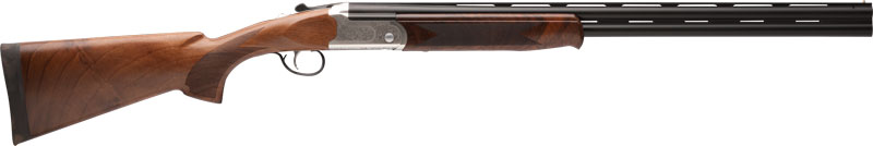 STEVENS 555E O/U 20GA 26" MC5 SILVER ENGRAVED/WALNUT - for sale