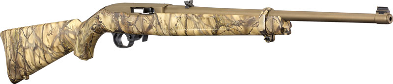 RUGER 10/22 TALO .22LR BRONZE CERAKOTE GO WILD IM BRUSH CAMO - for sale