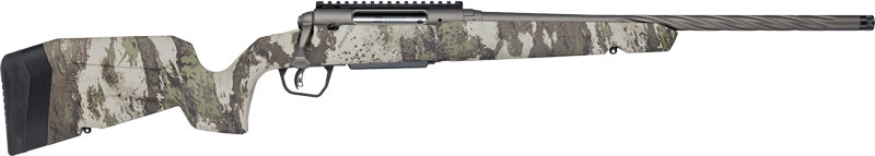 SAVAGE AXIS 2 PRO 7MM-08 20" FLUTED THREADED BRNZ/WOODLAND - for sale