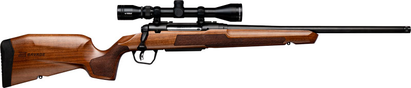 SAVAGE AXIS 2 XP 6.5CM 20" THREADED W/3-9X40 BLK/HARDWOOD - for sale