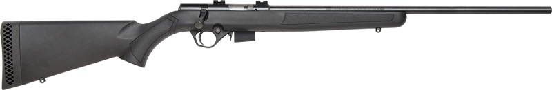 MOSSBERG 817 17HMR 21" 5RD BLUED/SYN W/ WEAVER BASES - for sale