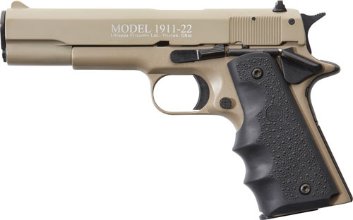 CHIAPPA 1911-22 .22LR 5" FS 10RD TAN/RUBBER - for sale