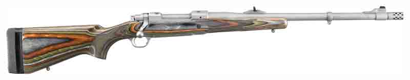 RUGER M77 GUIDE GUN W/MBS .375 RUGER S/S GRN MT. LAMINAT - for sale