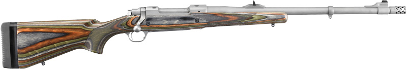 RUGER M77 GUIDE GUN W/MBS .416 RUGER S/S GRN MT. LAMINAT - for sale