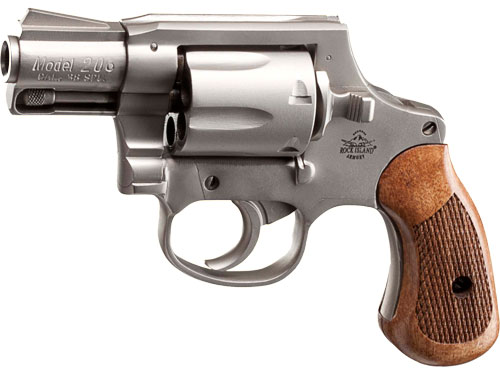 ROCK ISLAND M206 REVOLVER DAO .38SPL 2" FS 6RD MATTE NICKEL - for sale