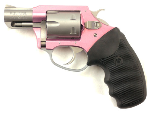 CHARTER ARMS PINK LADY .22WMR 2" PINK/SS RUBBER - for sale