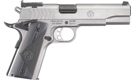 RUGER SR1911 TARGET 9MM 9-SHOT STAINLESS G10 GRIPS - for sale