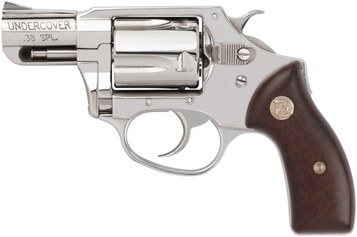 CHARTER ARMS UNDERCOVER HGR 38SPC 2 BBL HI POLISH WOOD GRIPS 5/RD - for sale