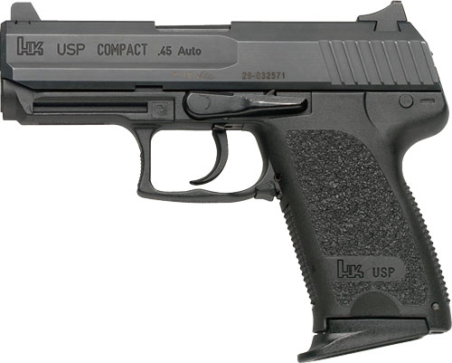 HK USP45 COMPACT V7 DAO .45ACP 3.94" BBL 2-8RD BLACK - for sale