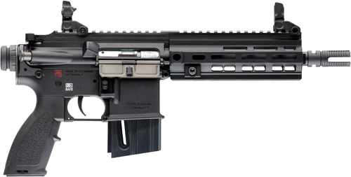 H&K  HK416 HGA 22 LR 8.5  BBL  FLIP UP SIGHTS RIS M-LOK RETRAC STK BLK ALL ALUM RECS 1 10 RD M - for sale