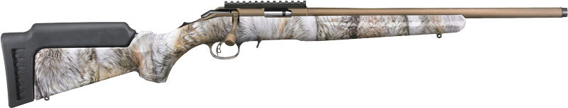 RUGER AMERICAN .17HMR 9-SHOT 22"BURNT BRONZE YOTE CAMO - for sale