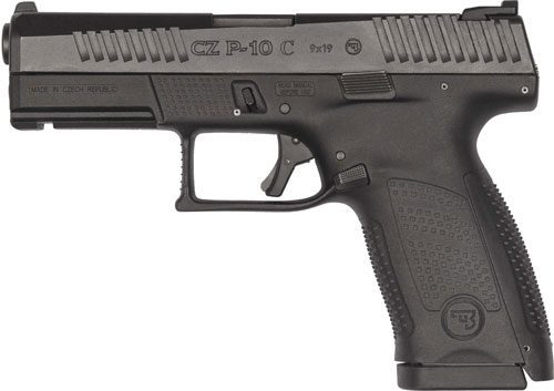 CZ P-10 C 9MM FS 15-SHOT REVERSIBLE MAG CATCH BLACK - for sale