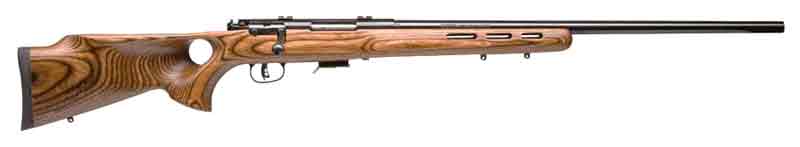 SAVAGE 93R17-BTV .17HMR 21"HB ACCU TGR BLUED/BRN LAM T-HOLE - for sale