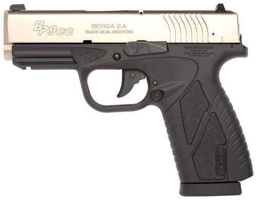 BERSA BP CC 9MM FS 8 SH SILVER SLIDE/BLK FRAME - for sale