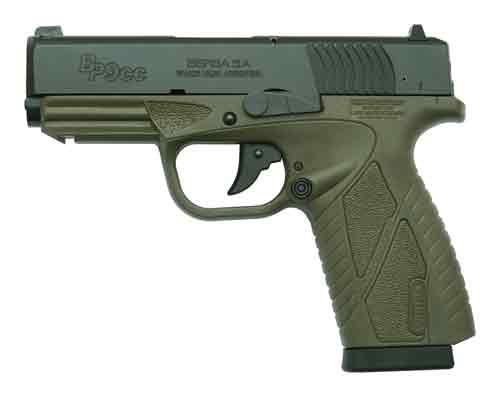BERSA BP OD GREEN POLYMER HGA 9MM DA 3.2 MATTE 8RD FC (91092) - for sale