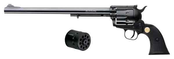 CHIAPPA SAA22 BUNTLINE 6 SHOT 22LR/22WMR COMBO 12" BLACK< - for sale