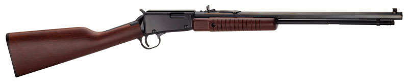 HENRY PUMP ACTION .22S/L/LR 20" OCTAGON BLUED WALNUT - for sale