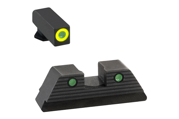 ameriglo - Trooper Sight Set for Glock - G5 GRNTRTLGRNLOTLFRNT BLKOTLSERSQ REAR for sale