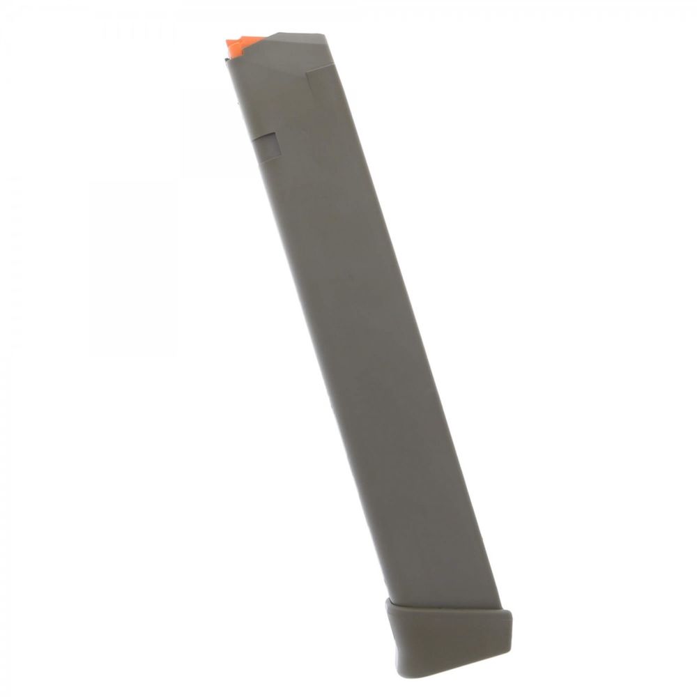 GLOCK MAGAZINE 9MM 33RD G17 G19 G34 OLIVE DRAB ORANGE FOLLOWER PACKAGED - for sale