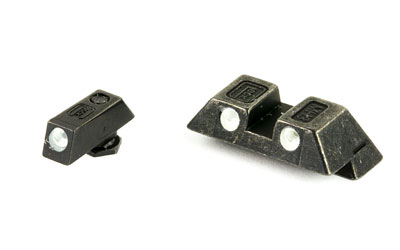 GLOCK PARTS NIGHT SIGHT SET 6.5MM FITS STANDARD 9MM/40/357  PACKAGED - for sale