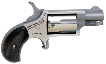 NAA MINI-REVOLVER .22LR 1-1/8" S/S MATTE WOOD - for sale