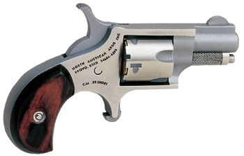 NAA MINI-REVOLVER .22 SHORT 1-1/8" STAINLESS WOOD - for sale