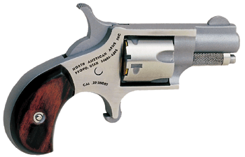 NAA MINI-REVOLVER 22 SHORT 1-1/8" STAINLESS WOOD - for sale