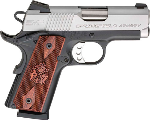 SPRINGFIELD 1911 EMP COMPACT 9MM 3" 9RD SS/COCOBOLO CA COMP - for sale