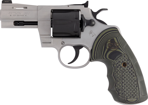 COLT PYTHON 357MAG 3" TWO-TONE MATTE WITH HOGUE GRIPS (TALO) - for sale