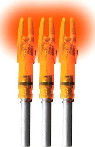 LUMENOK LIGHTED NOCK GT-SERIES HD ORANGE 3PK - for sale