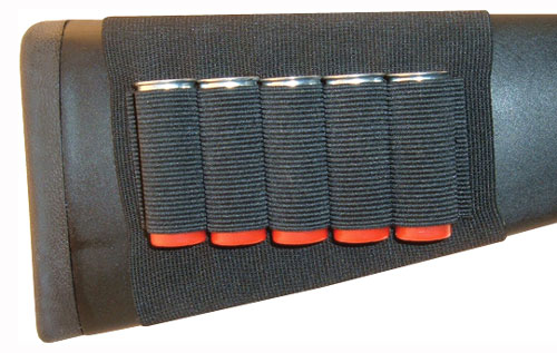 GROVTEC SHOTGUN SHELL HOLDER BUTTSTOCK SLEEVE OPEN STYLE BK - for sale