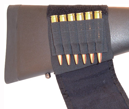 GROVTEC RIFLE SHELL HOLDER BUTTSTOCK SLEEVE W/ FLAP - for sale